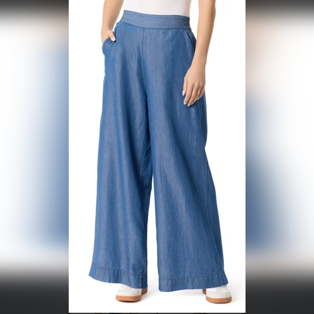 Nwt Jessica Simpson L Skylit Wash Saydee Wide Leg Jeans